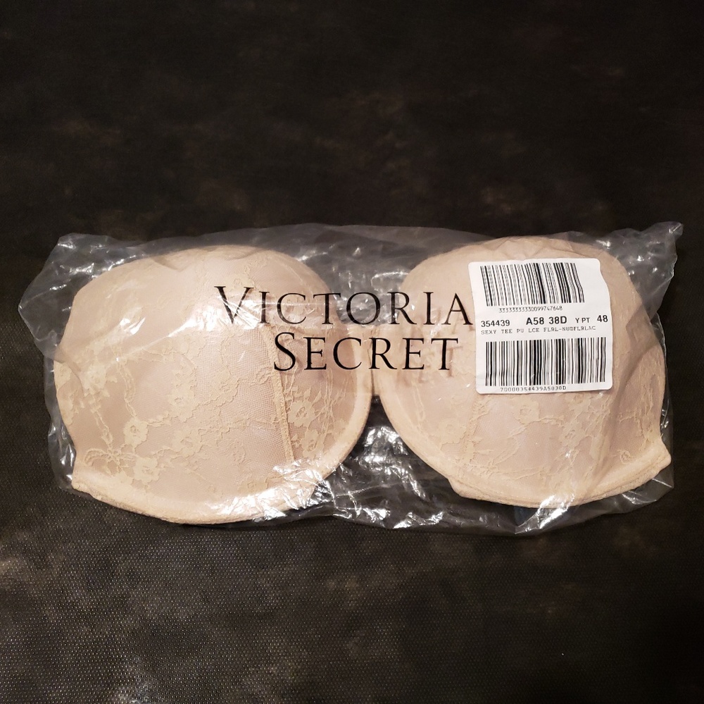 Victoria Secret  NUDE 38D sexy tshirt push up bra